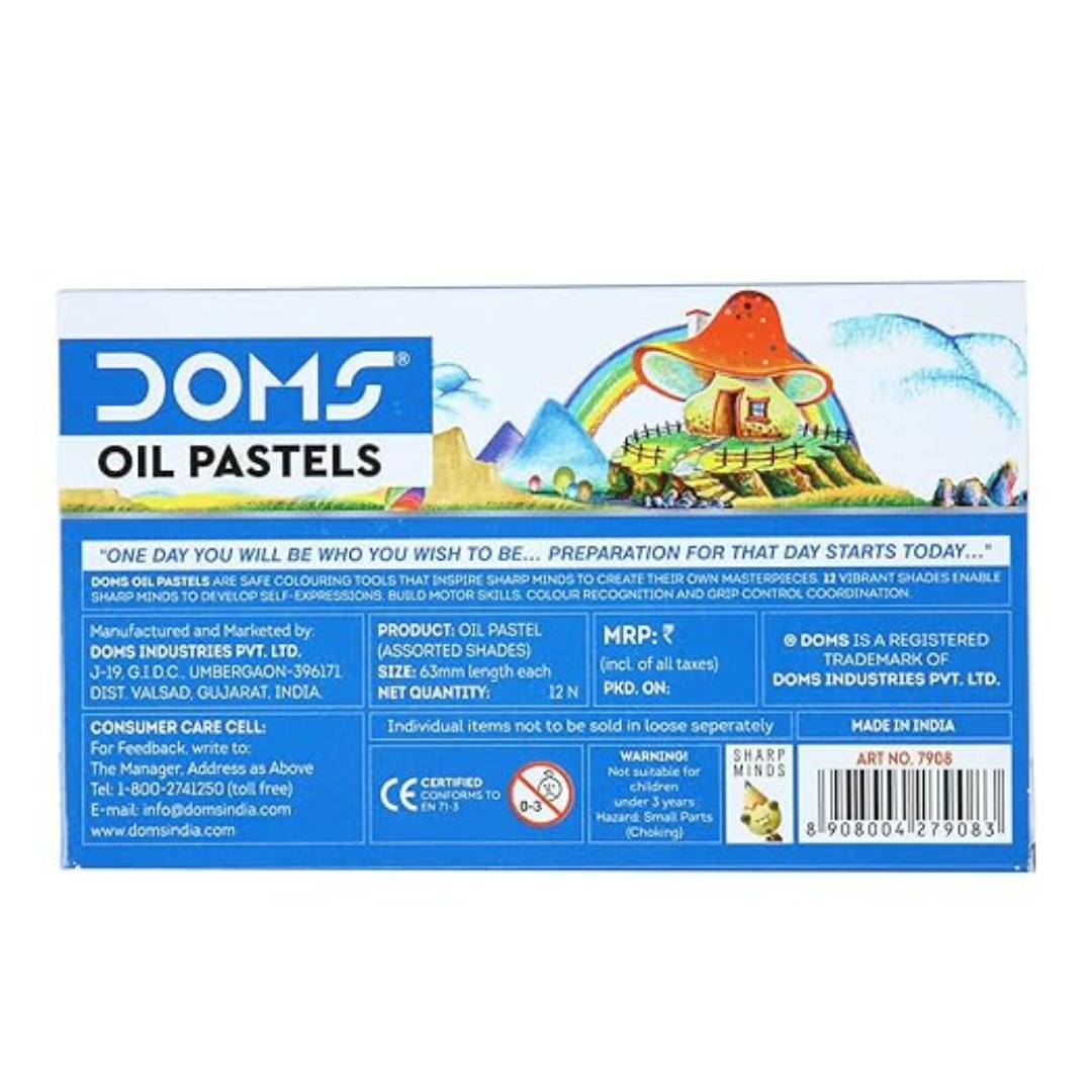 Doms Oil Pastels Smooth Color Pack of 12