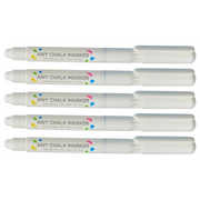 Dong-A Board & Glass Chalk Pen Marker (5 Pc White Chalk Marker)