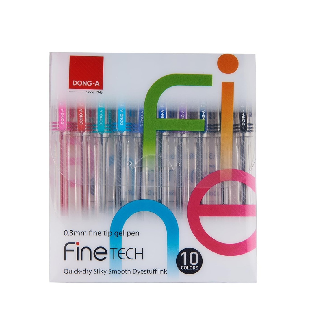 Dong-A Fine-Tech N-0.3mm 3 Color Gel pen Set