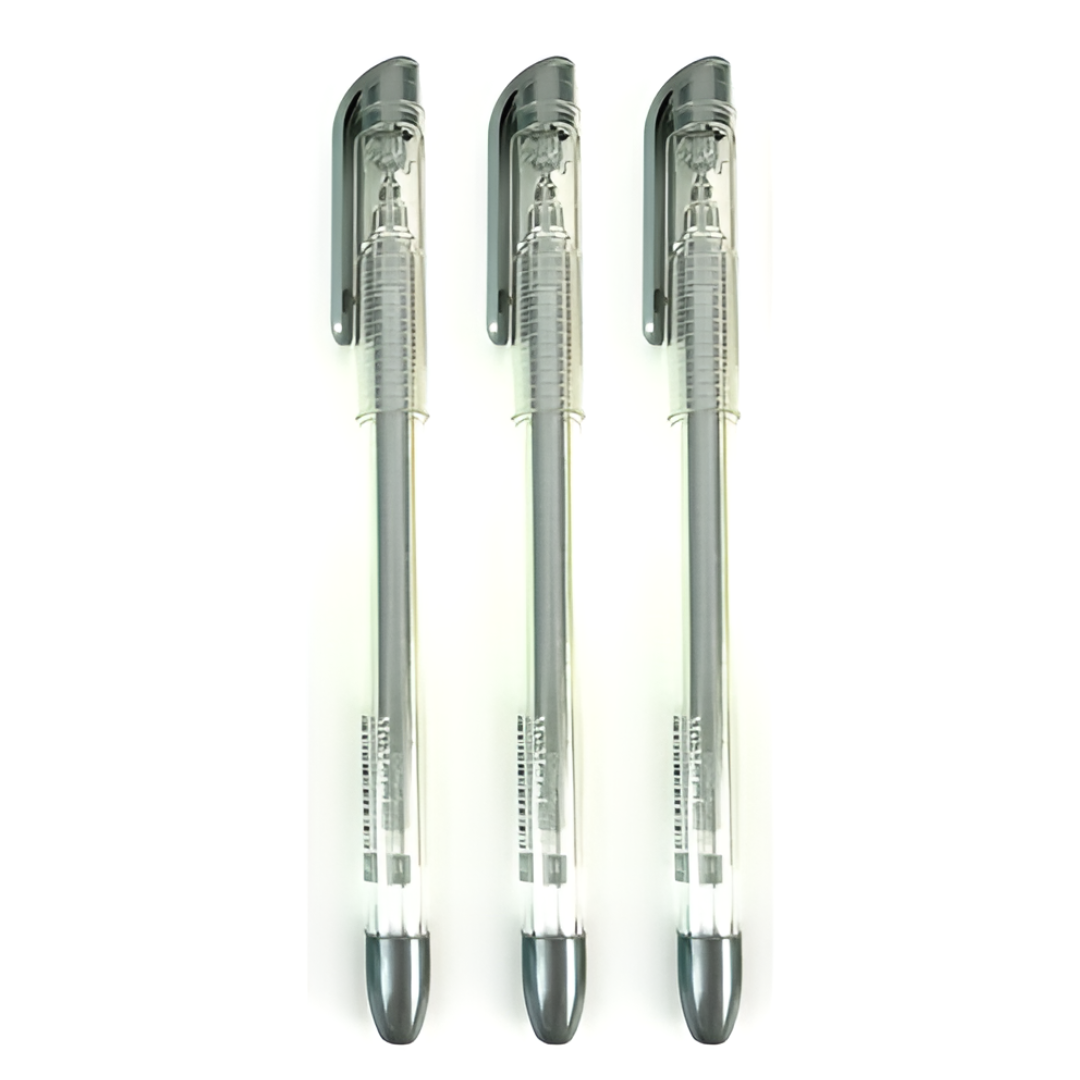 Dong-A Metallic Gel Pen 0.7mm Silver For Black & Dark Papers