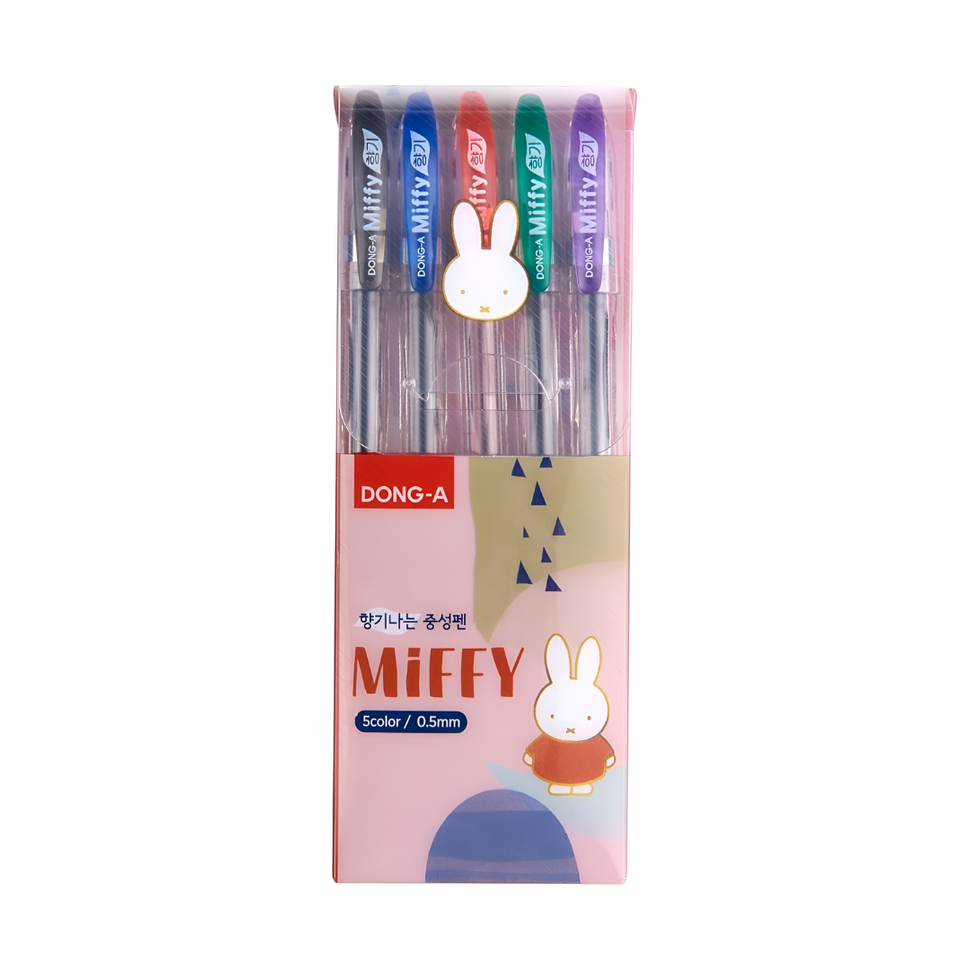 Dong-A Miffy Bunny Gel Ink Scented Rollerball Pens, 0.5mm