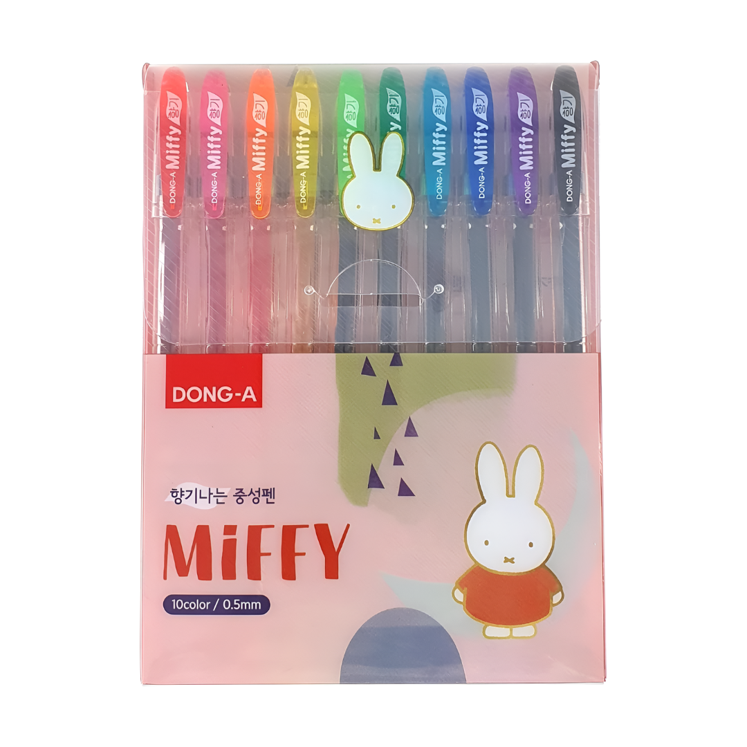 Dong-A Miffy Bunny Scented Rollerball Pens- Pack of 10