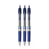 Dong-A UKnock Retractable Black Blue Gel Pen (Pack of 3)