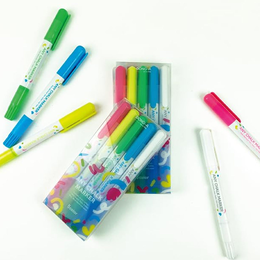Dong-A Board & Glass Chalk Pen Marker Set