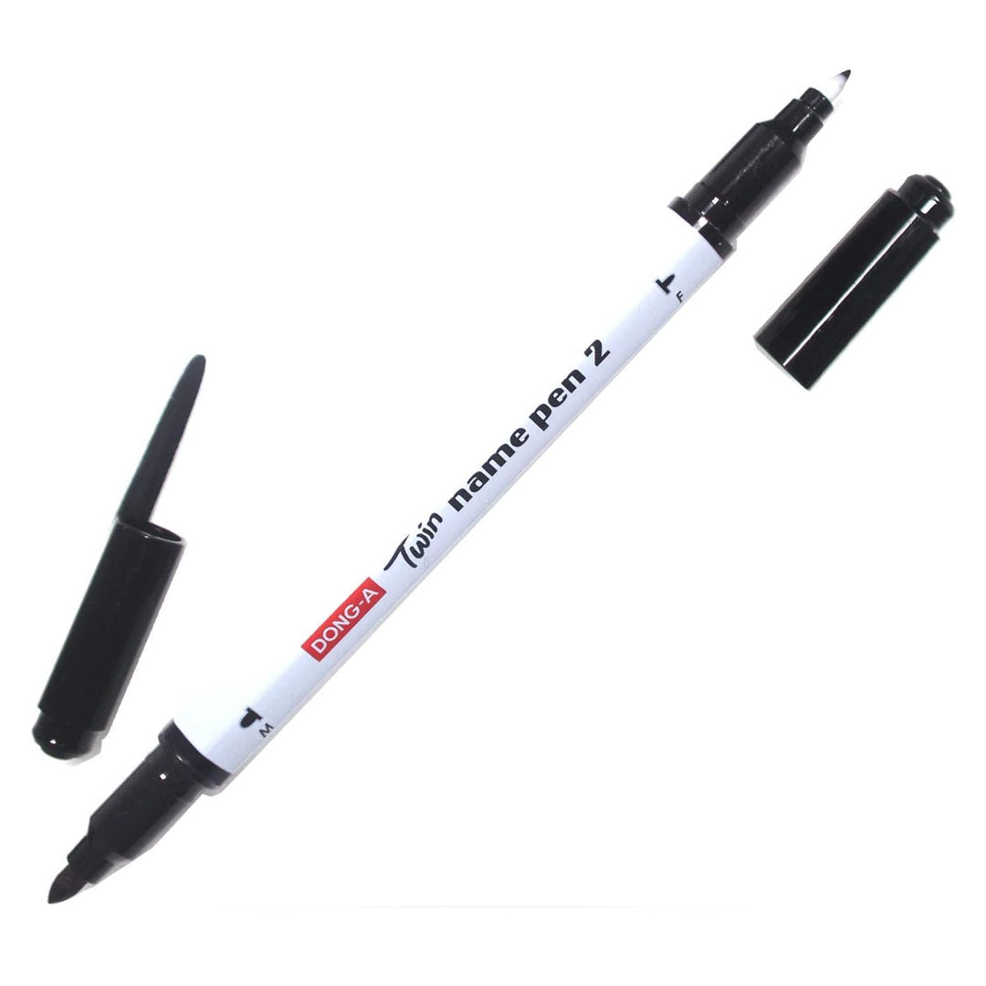 Dong-A Permanent Marker Dual Tip 1mm & 0.4mm Marker Set