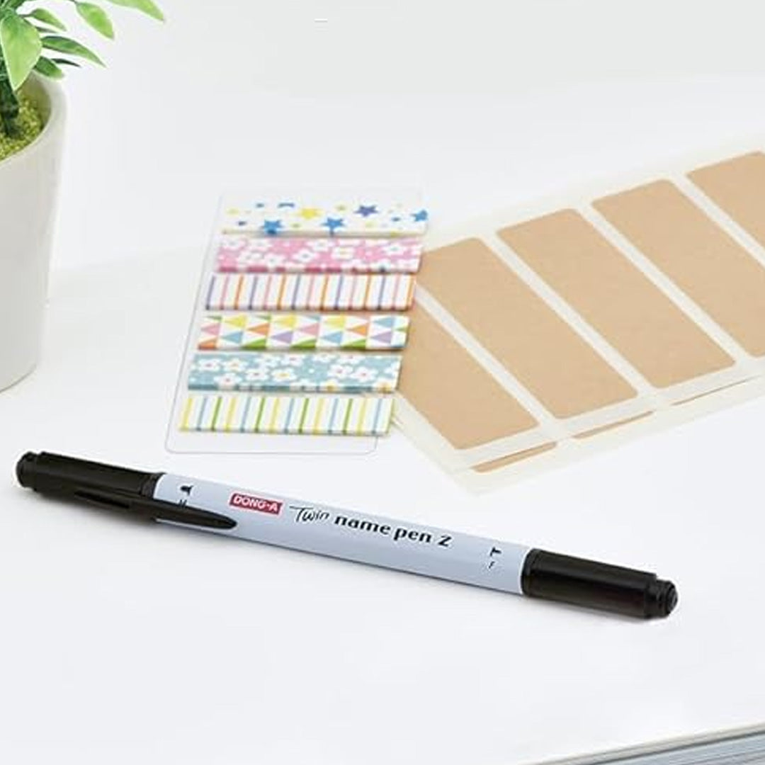 Dong-A Permanent Marker Dual Tip 1mm & 0.4mm Marker Set