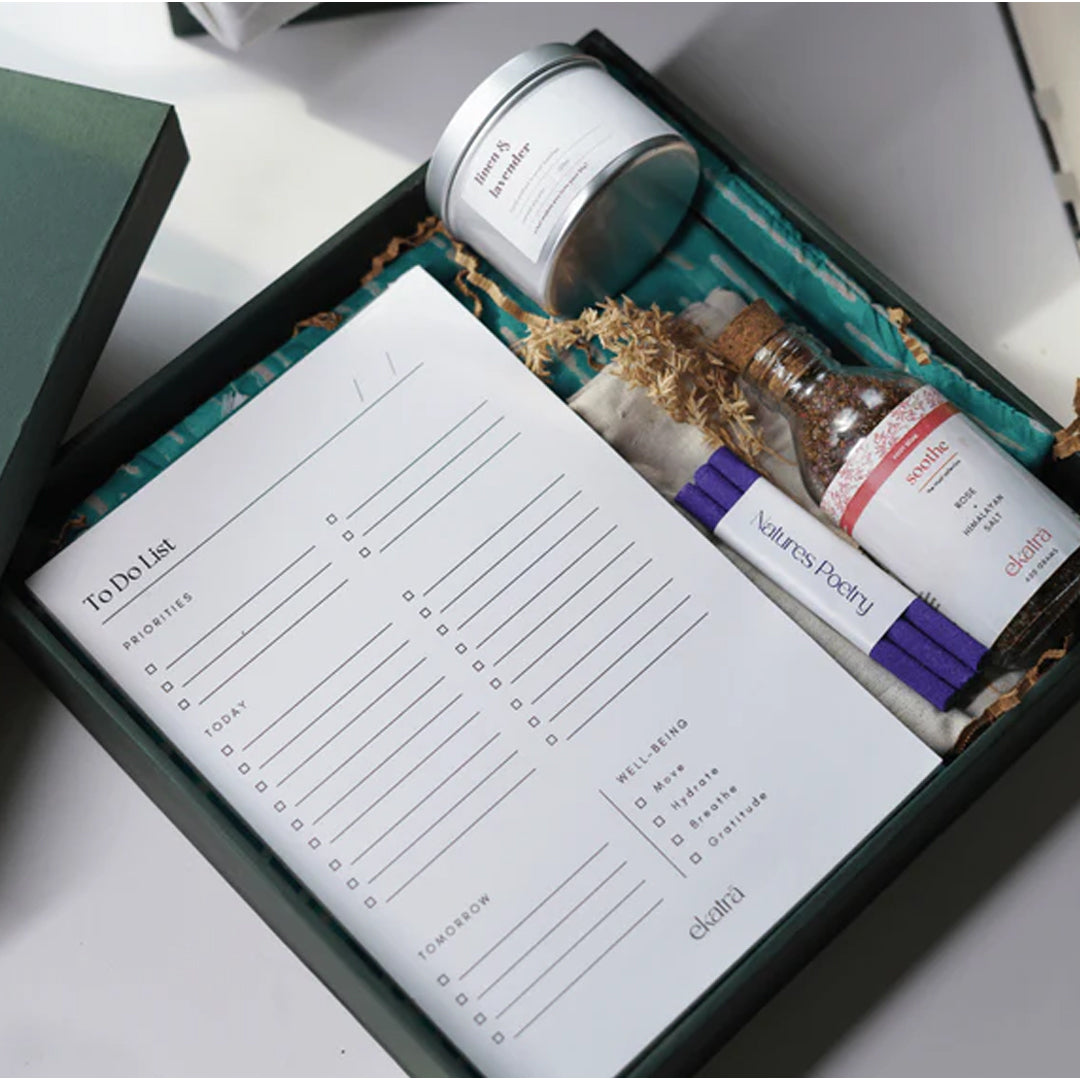 Ekatra The Ritual Collection Limited Edit-Teal Floral