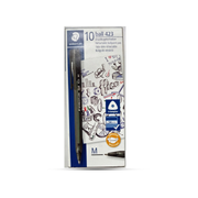 Staedtler Ball 423 Medium Black Retractable Ballpoint Pen Set