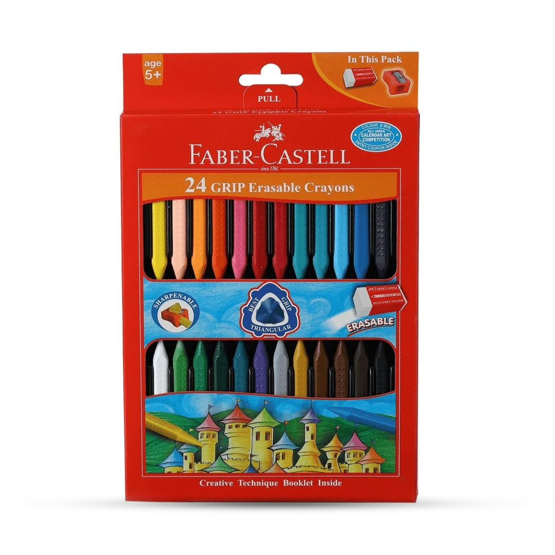 Faber-Castell Grip Erasable Crayons