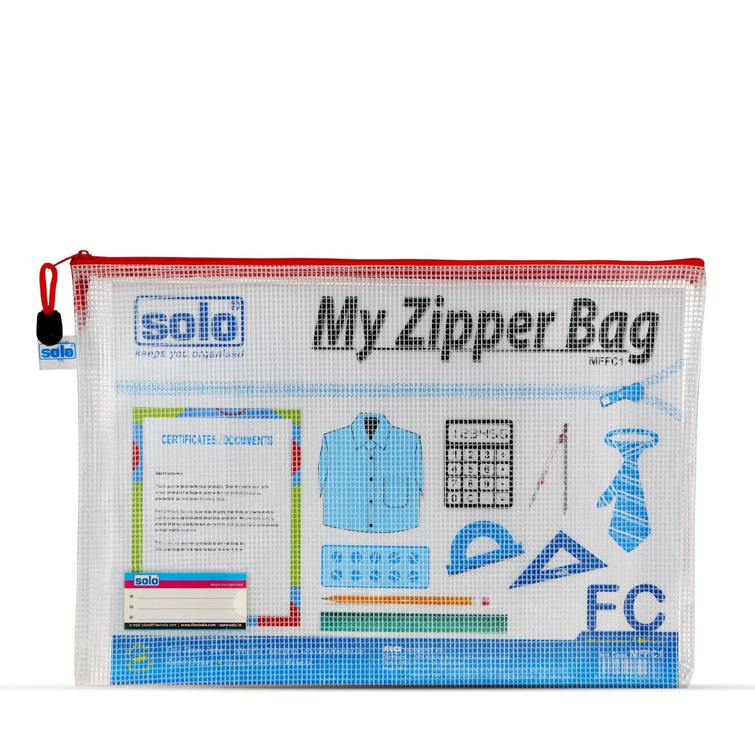 Solo My Zipper Assorted Closure Bag- Pack of 4