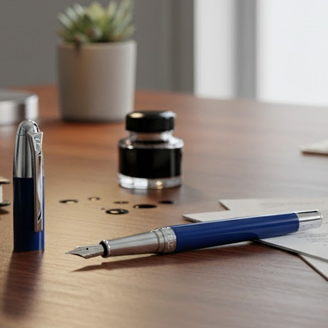 Festina Fountain pen Classicals Chrome Blue