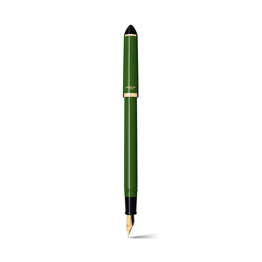 Sailor Fude de Mannen Green GT Fountain Pen