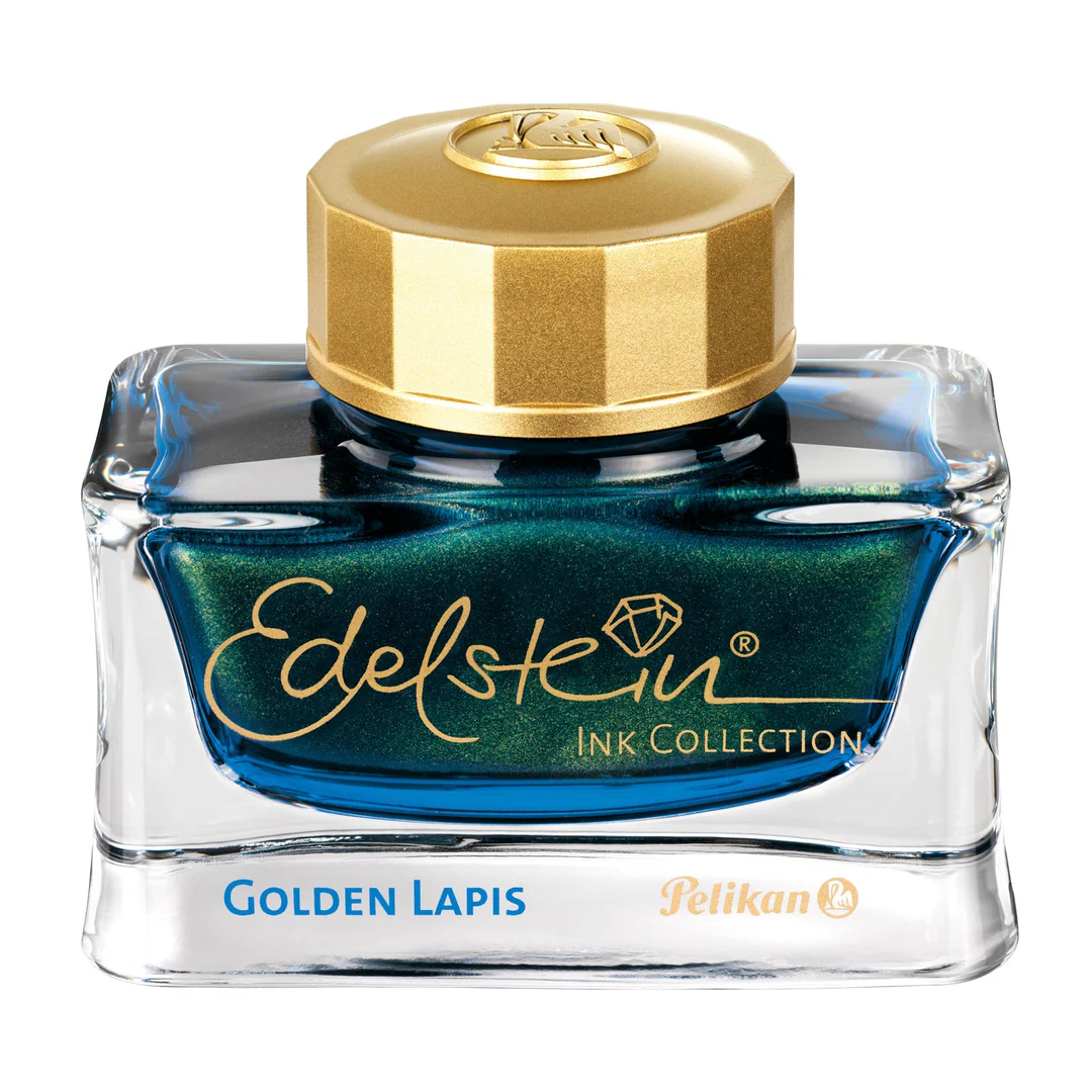 Pelikan Edelstein Ink Bottle Golden Lapis