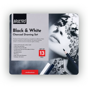 Brustro Black & White Charcoal Drawing Set