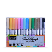 Brustro Pastels Fluid Acrylic Brush Pen Set