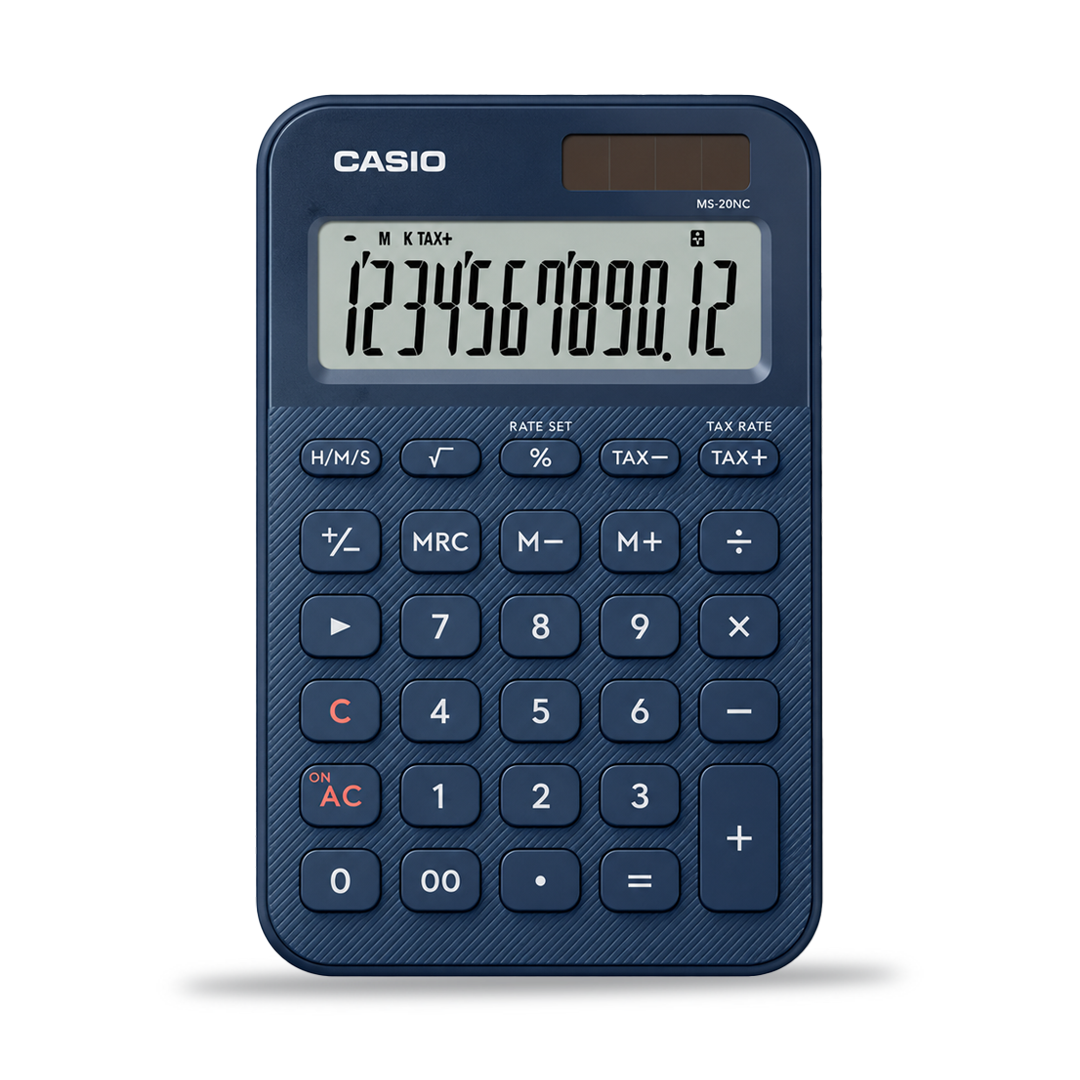 Casio Stylish and Colourful 12-Digit Mini Calculator