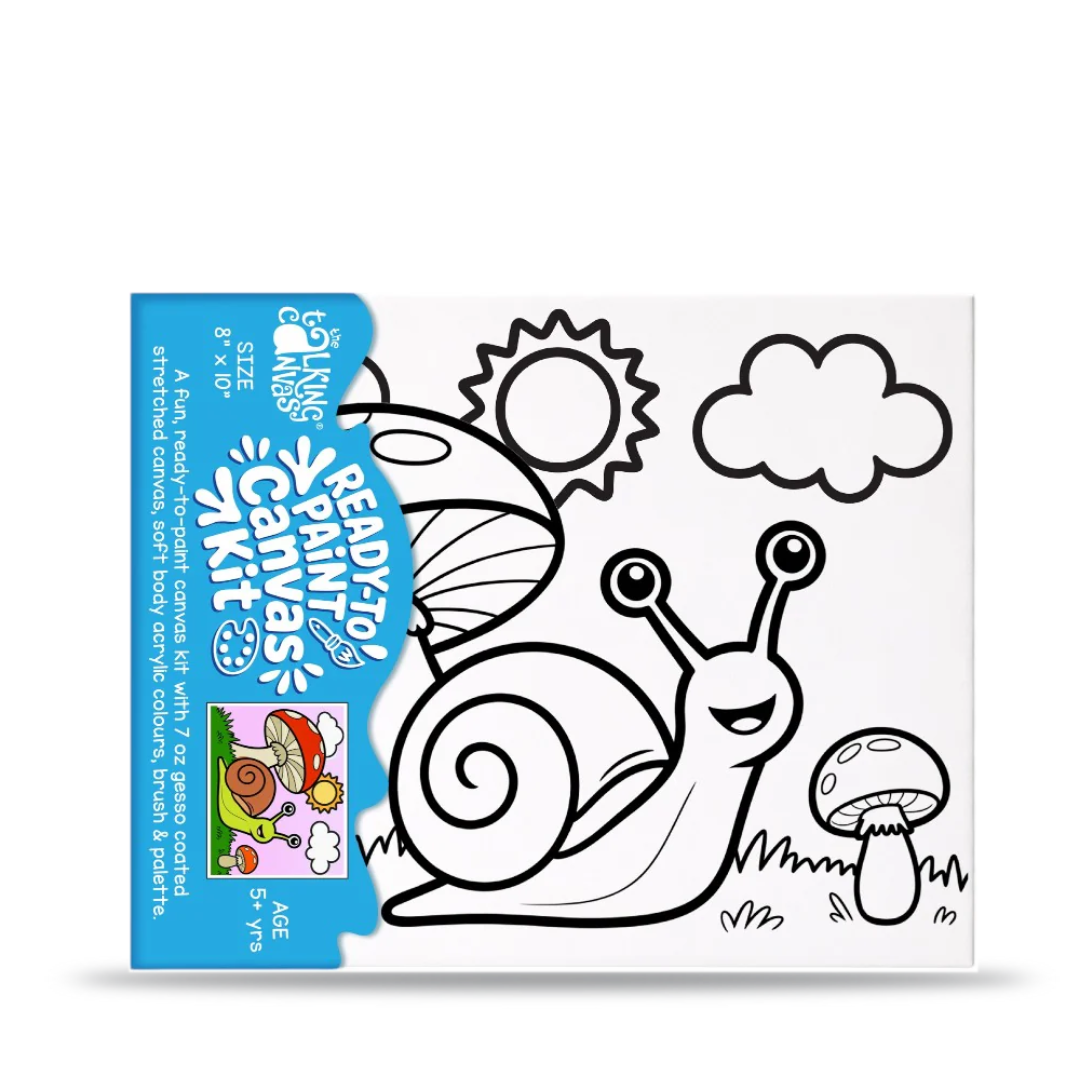 The Talking Canvas Ready to Paint Canvas Kit 8x10 Inch for Kids Age 5+