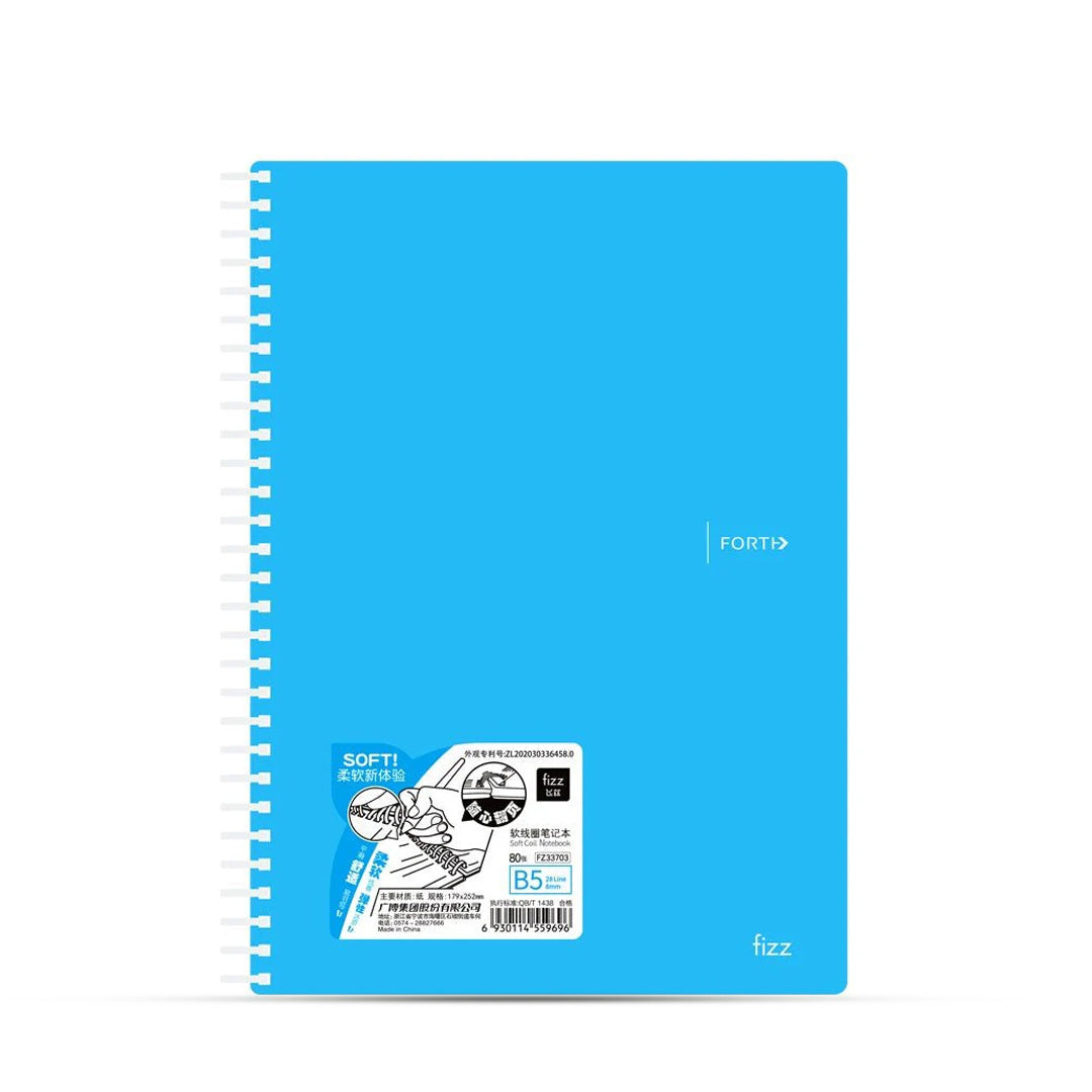 Fizz Soft Cover Spiral Ruled Notebook