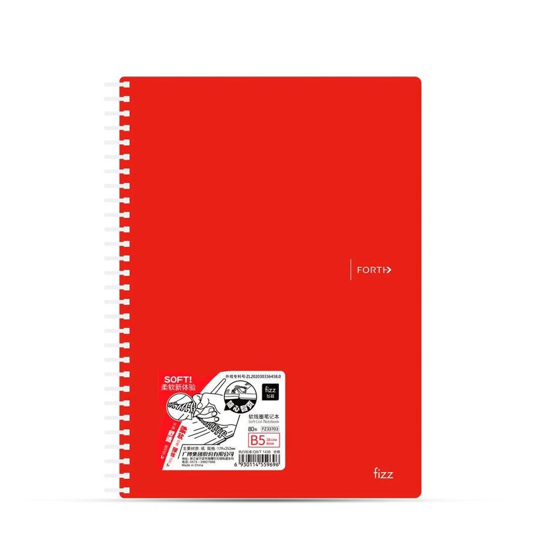 Fizz Soft Cover Spiral Ruled Notebook