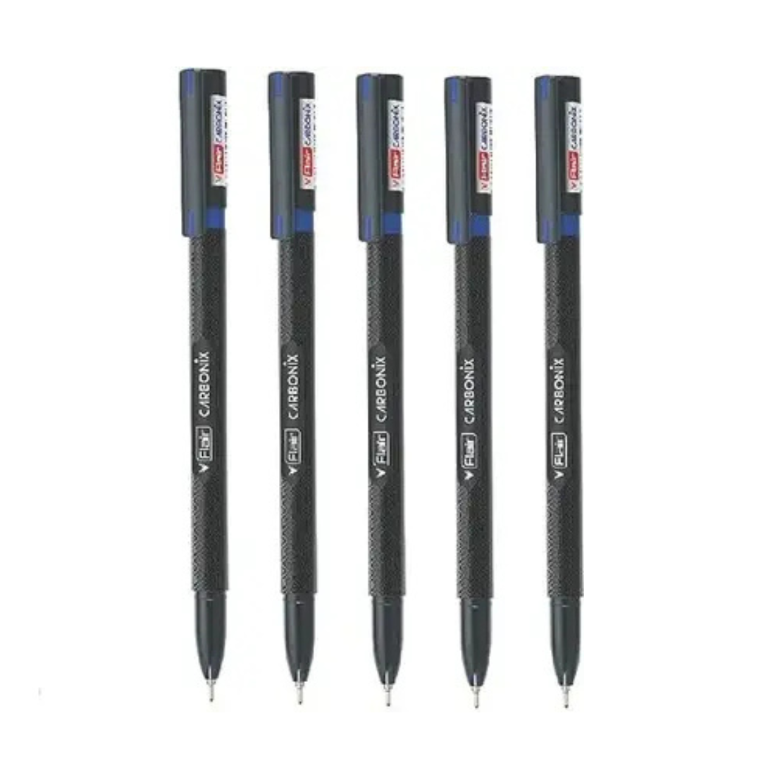 Flair Carbonix Blue Ink Ball Pen-Pack of 5