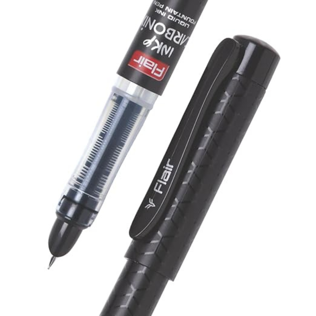 Flair Inky Carbonix Liquid Ink Fountain Pen-Pack of 3