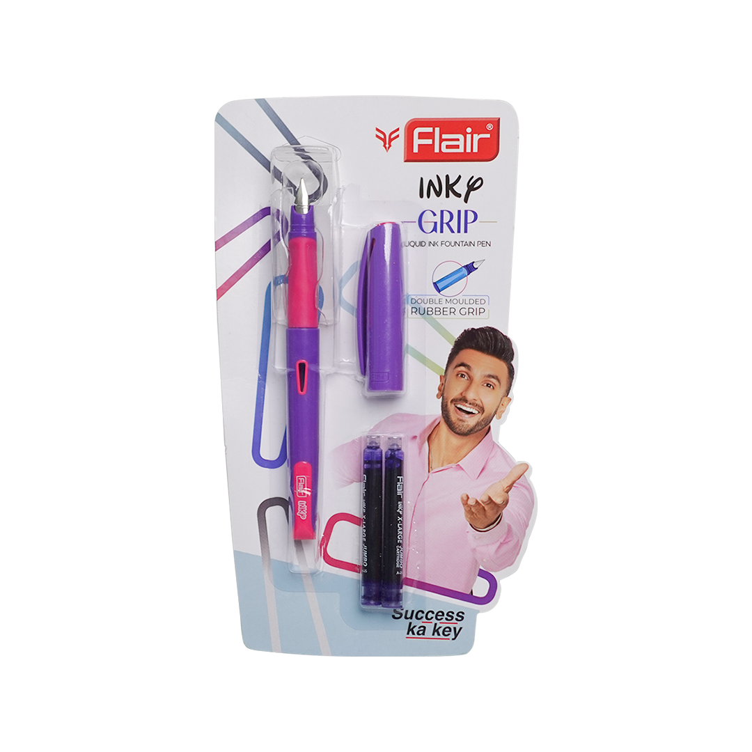 Flair Inky Grip Liquid Ink Fountain Pen