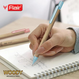 Flair Woody 0.7mm & 0.5mm Multicolor Mechanical Pencil-Pack of 10