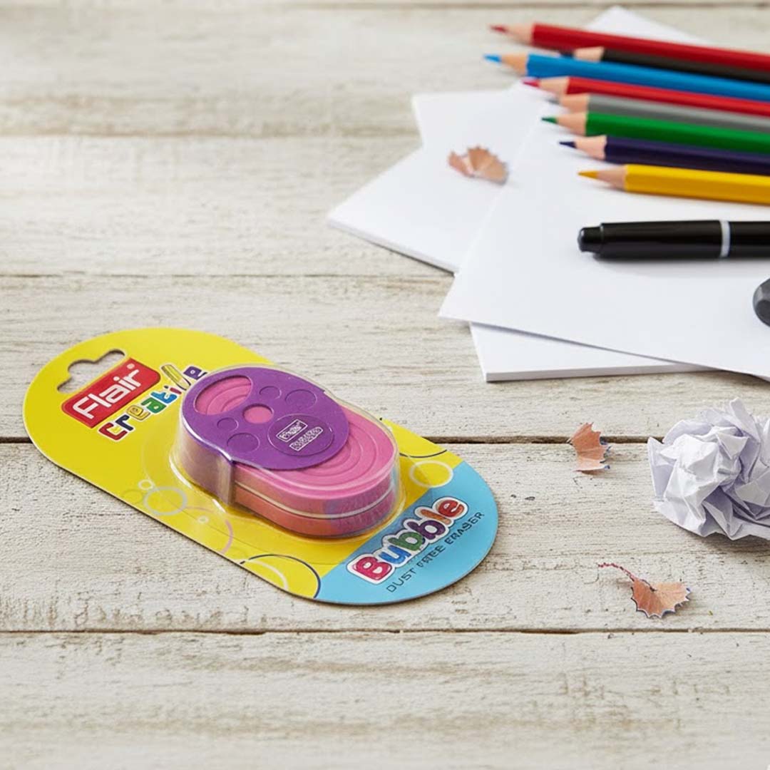 Flair Bubble Dust Free Assorted Eraser
