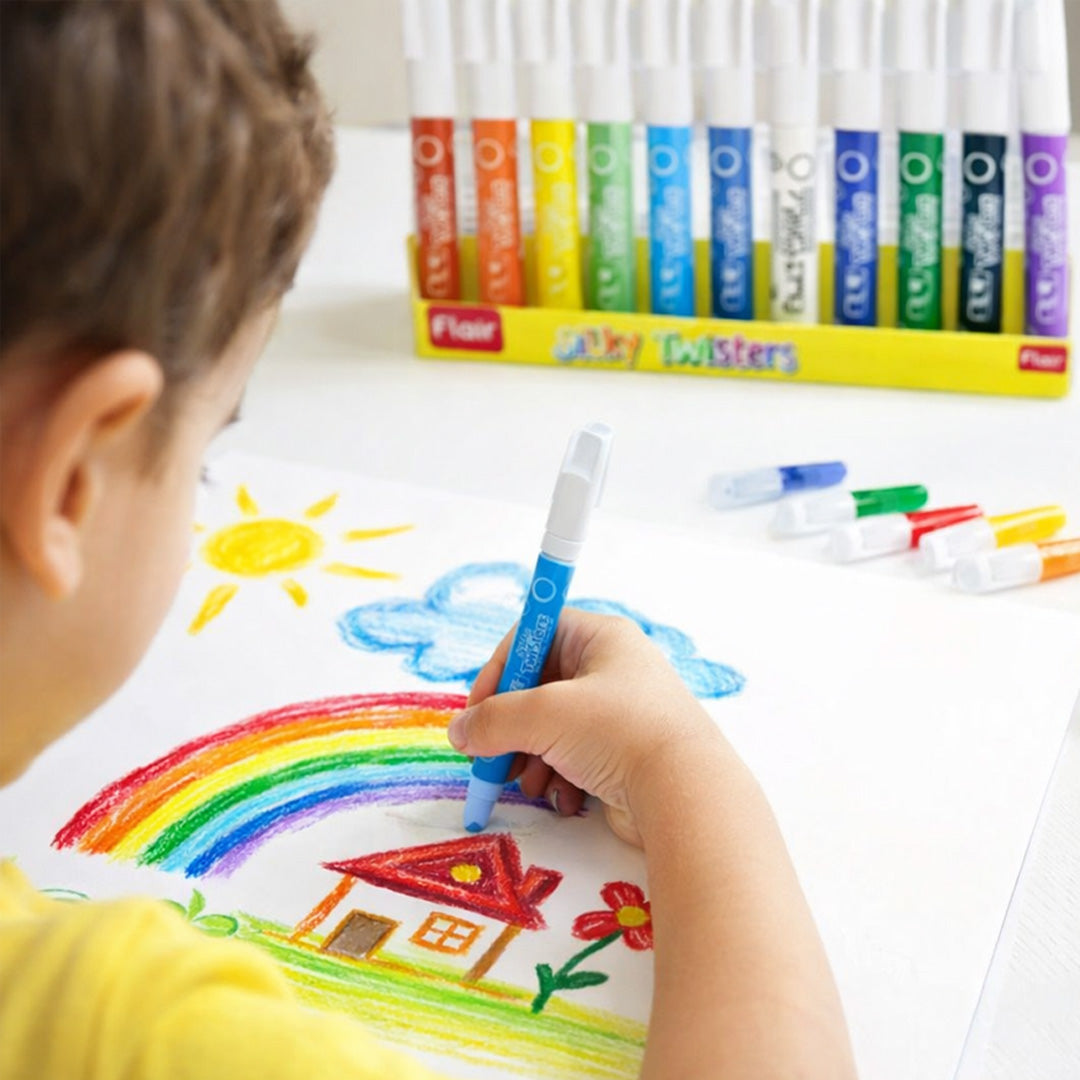 Flair Creative Silky Gel Crayons Set