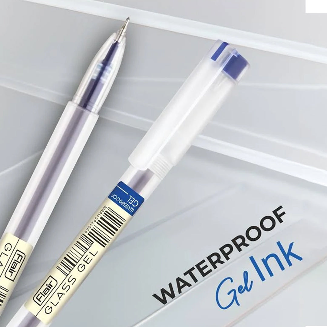 Flair Glass Waterproof Gel Pen Set