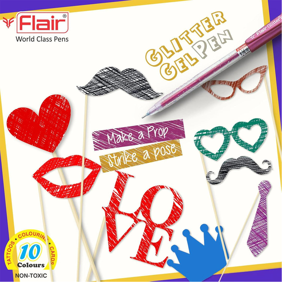 Flair Glitter Xtra Gel Pen Set