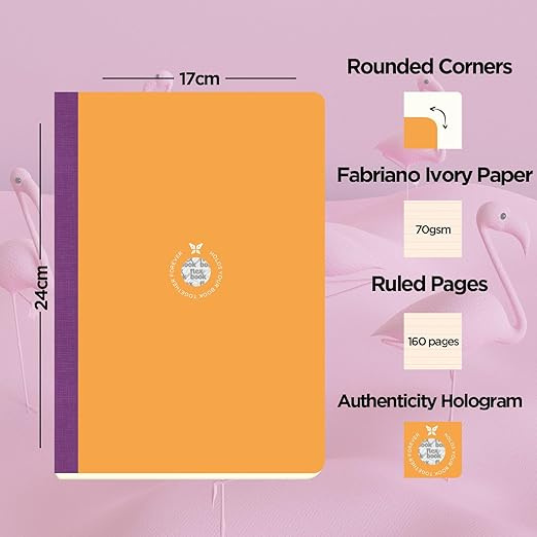 Flexbook Flex Global Smartbook Orange- Ruled
