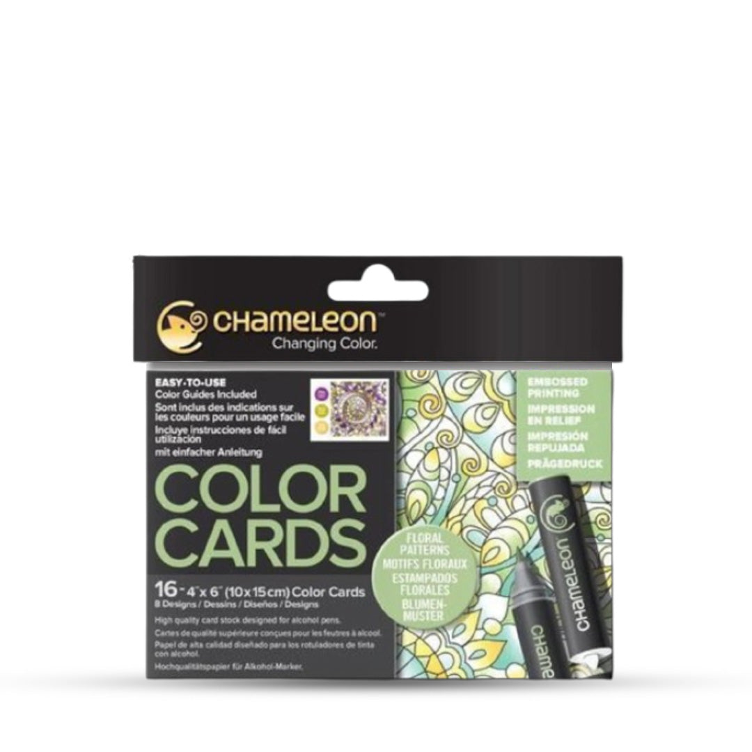 Chameleon Coloring Cards