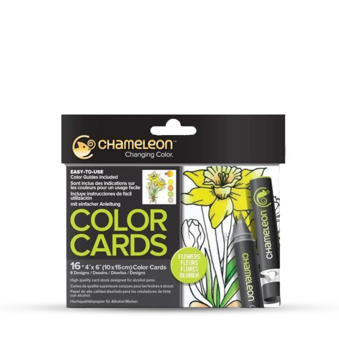 Chameleon Coloring Cards