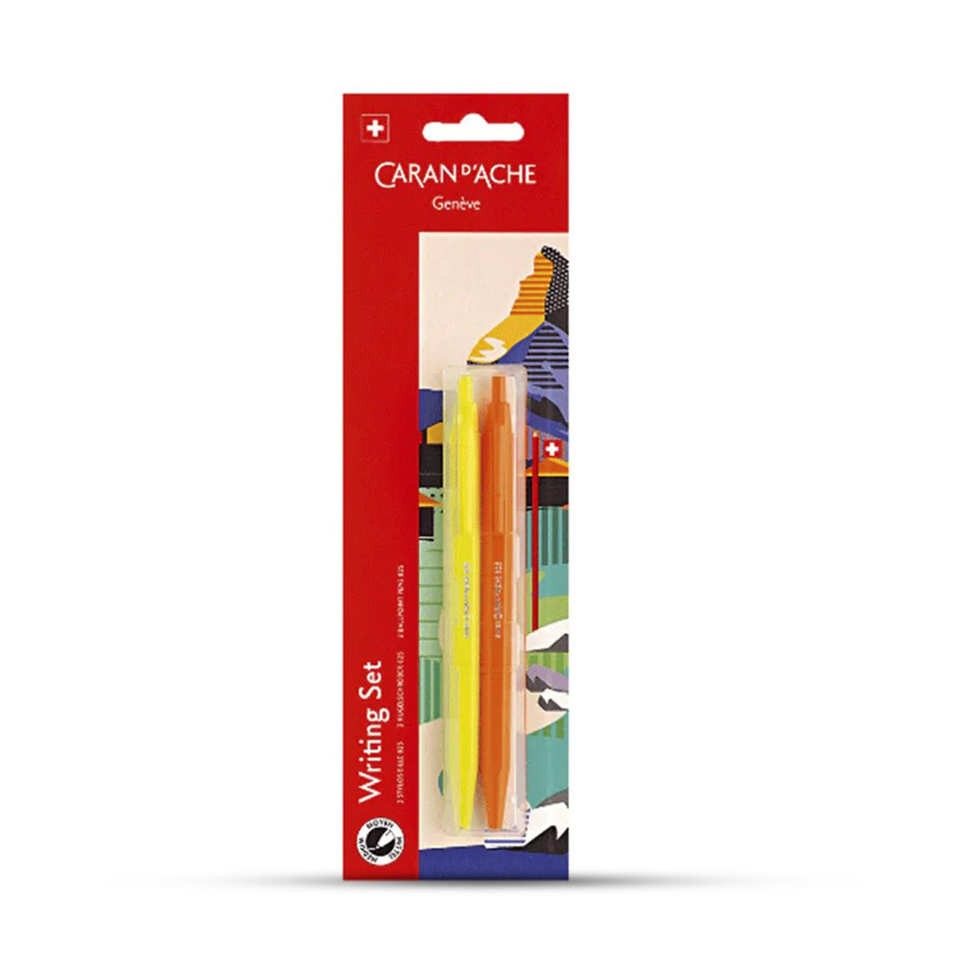 Caran d'ache 825 Blister Ballpoint Pen- Pack of 2