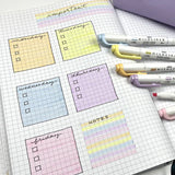 Zebra Mildliner Dual-Tip Brush Pen Set x 5
