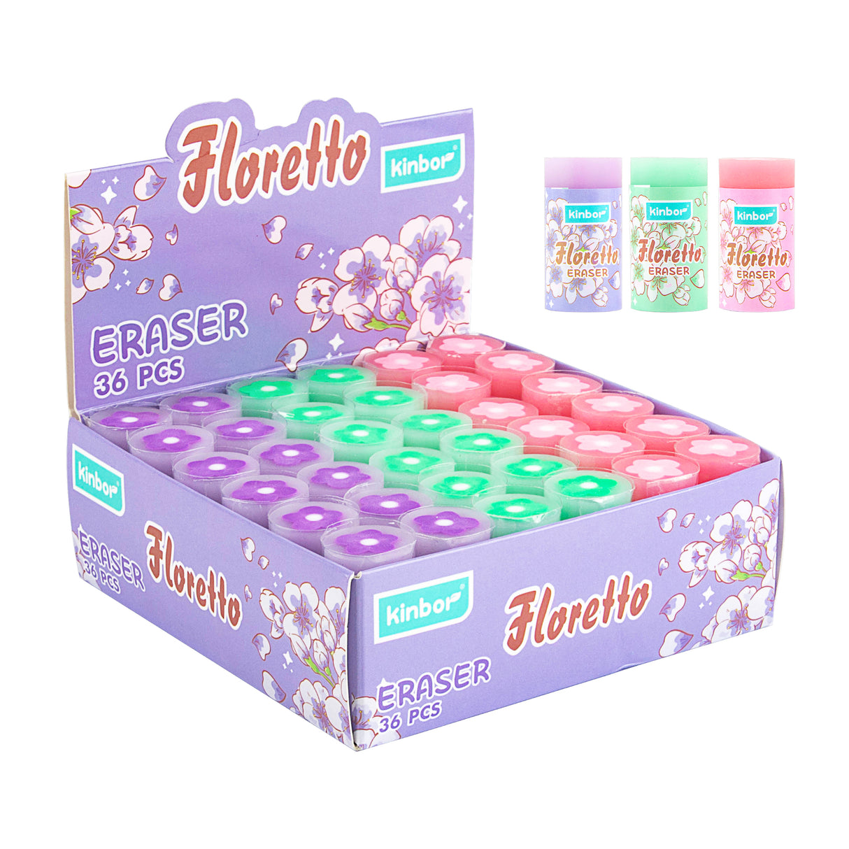 Kinbor Floretto Eraser (Pack of 2)
