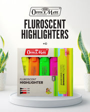 Soni Officemate Fluorescent Highlighters - Pack of 5