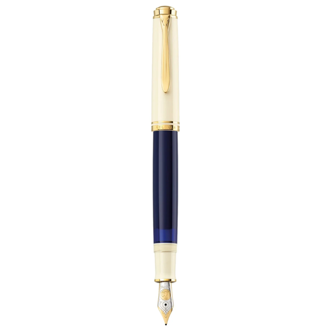 Pelikan  Special Edition Souveran M800 Cream Blue Fountain Pen
