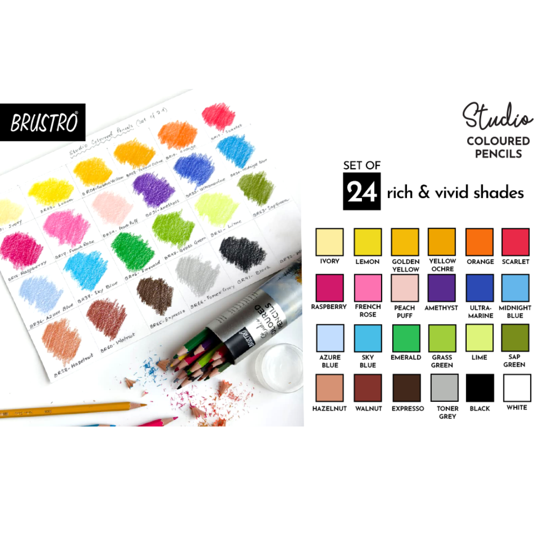 Brustro Studio Coloured Pencils Set