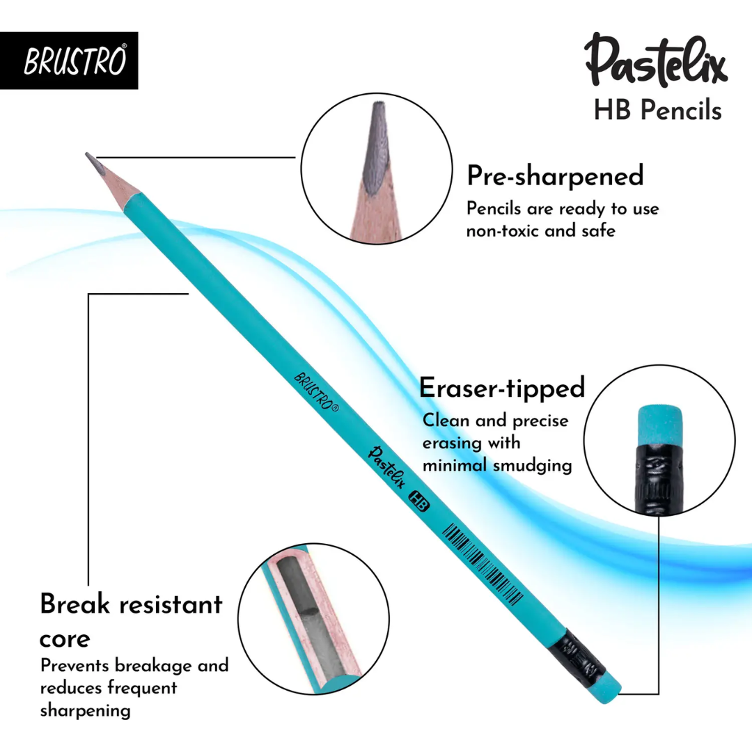 Brustro Pastelix HB Pencils Set