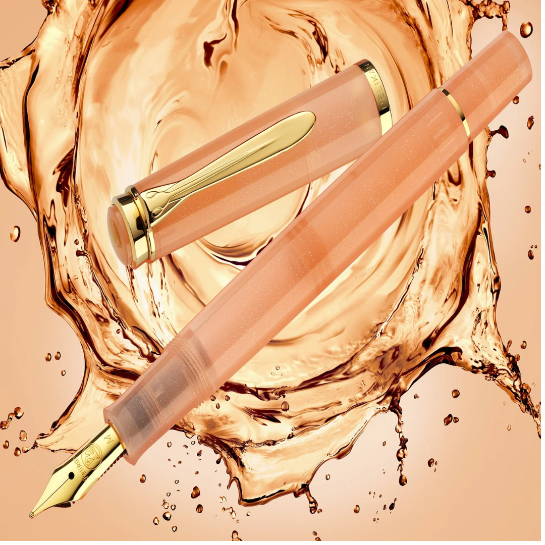 Pelikan Special Edition Classic M200 Apricot Achat Fountain Pen Set