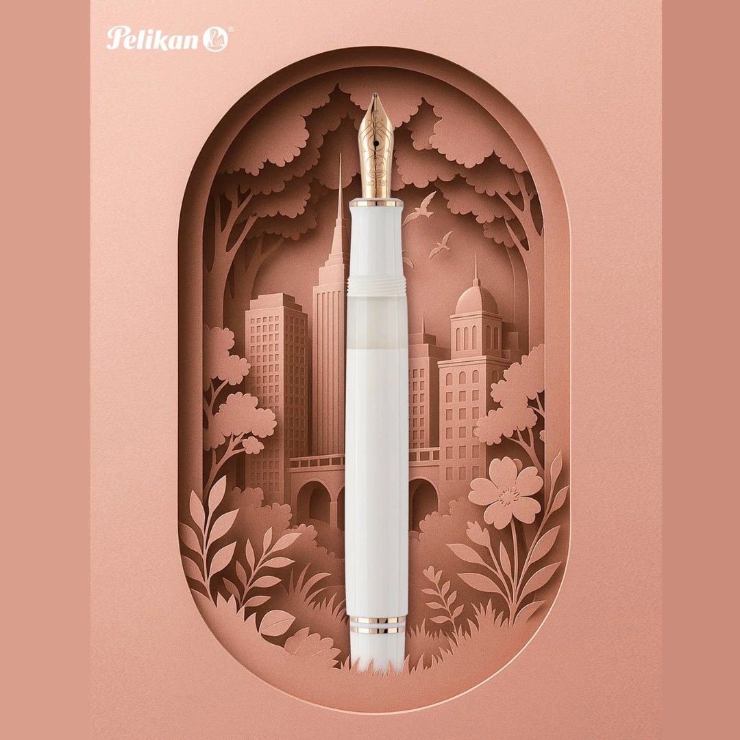Pelikan  Special Edition Souveran M600 White Rose Gold Fountain Pen