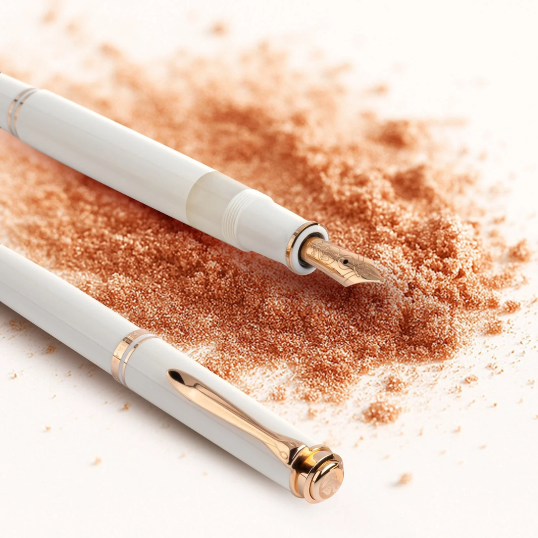 Pelikan  Special Edition Souveran M600 White Rose Gold Fountain Pen