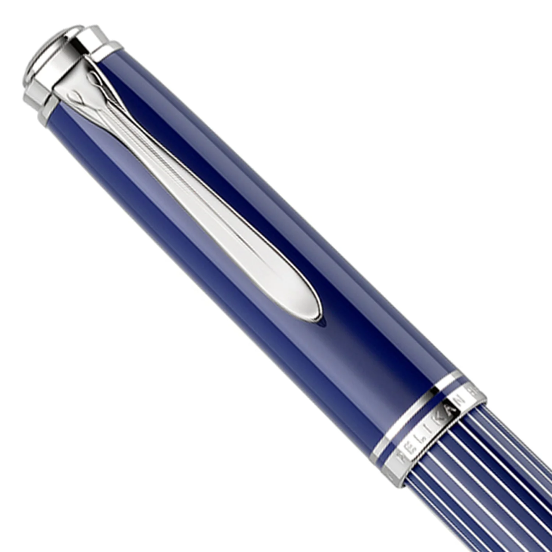 Pelikan Special Edition Souveran M815 Metal Striped Blue Fountain Pen