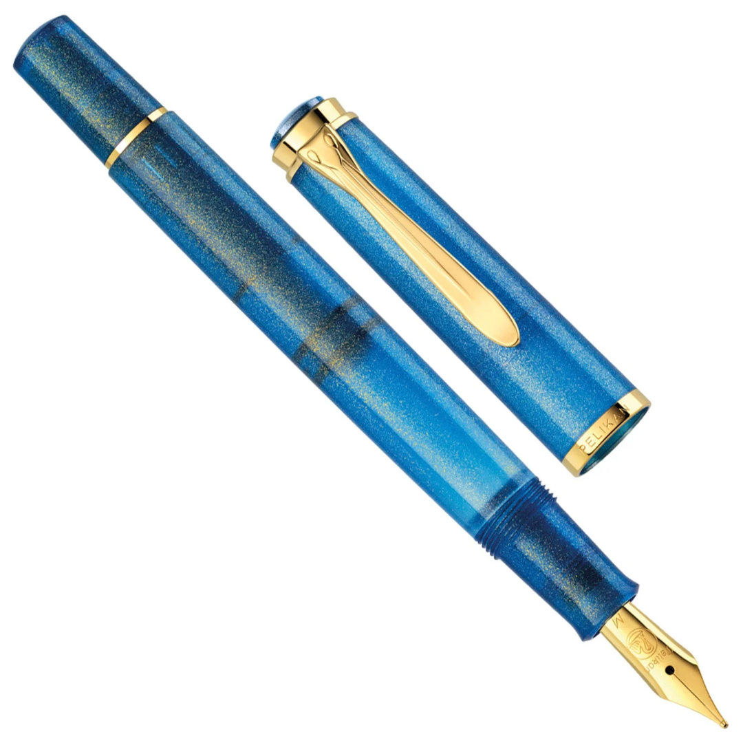 Pelikan Special Edition Classic M200 SE Golden Lapis Fountain Pen Set