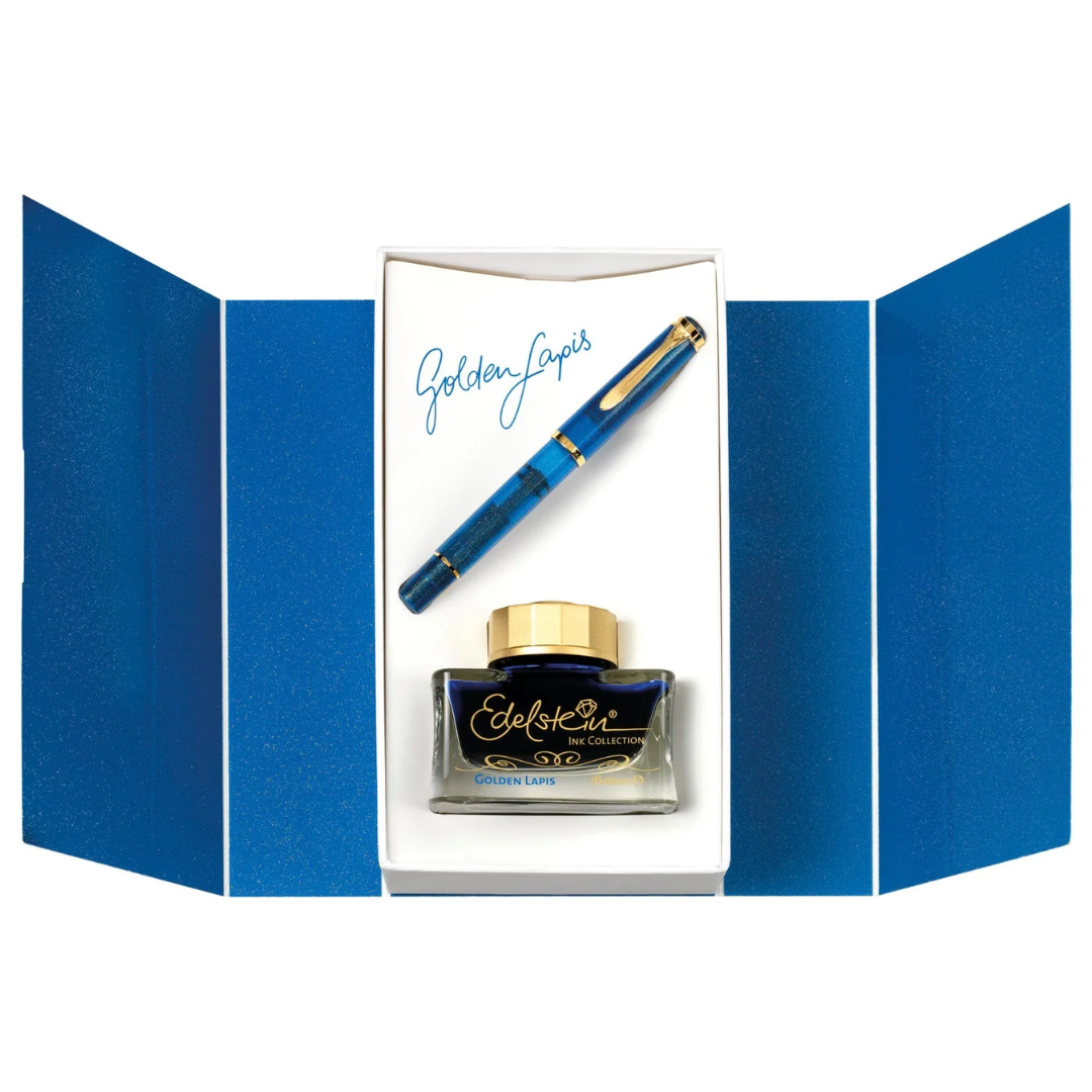 Pelikan Special Edition Classic M200 SE Golden Lapis Fountain Pen Set