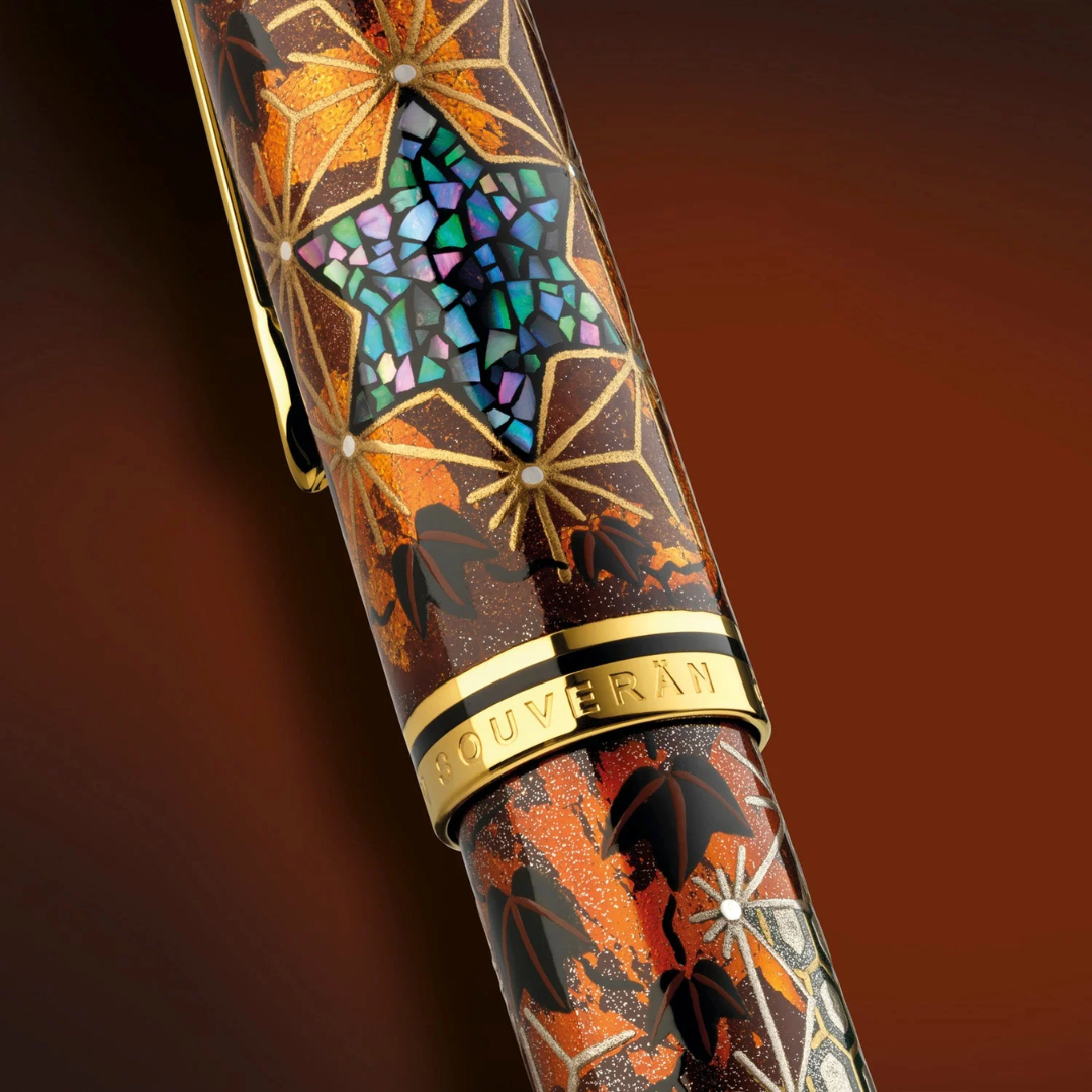 Pelikan  Limited Edition Souveran M1000 Maki-E Ivy & Komon Fountain Pen