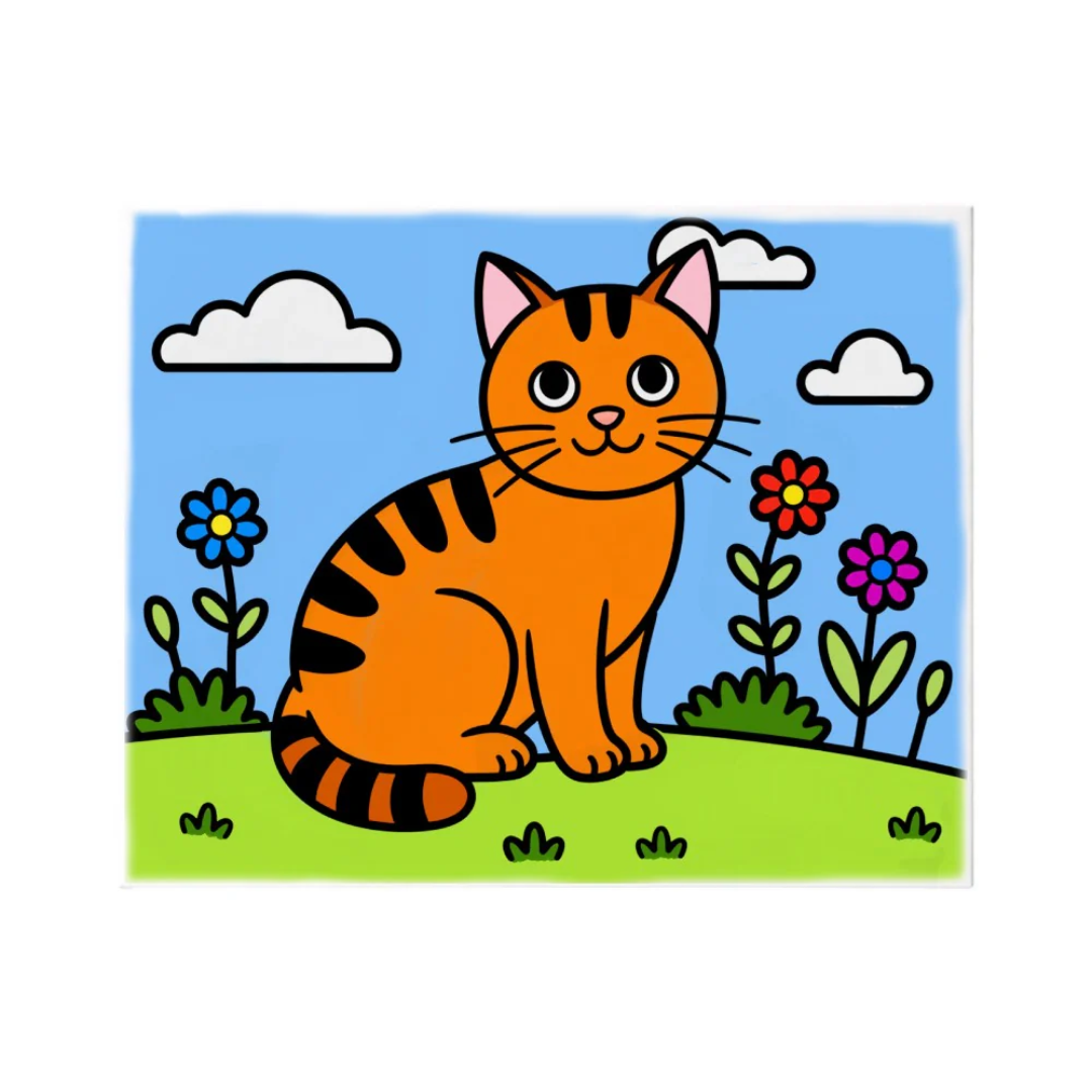 The Talking Canvas Ready to Paint Canvas Kit 8x10 Inch for Kids Age 5+