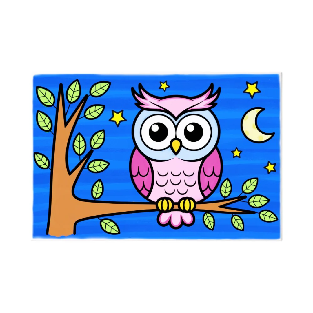 The Talking Canvas Ready to Paint Canvas Kit 6x9 Inch for Kids Age 5+